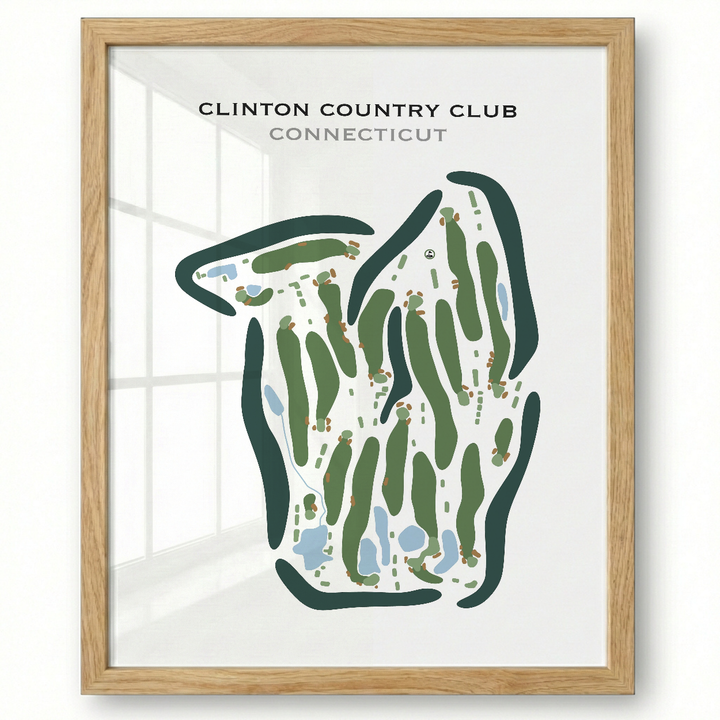 Clinton Country Club, Connecticut - Printed Golf Courses