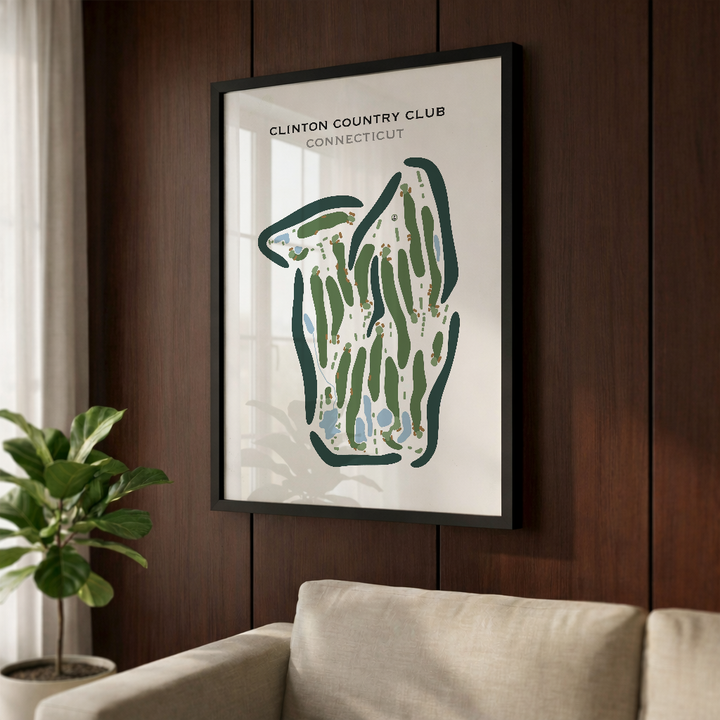 Clinton Country Club, Connecticut - Printed Golf Courses