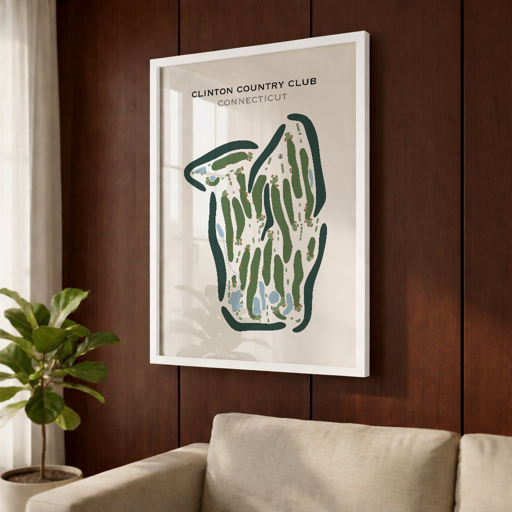 Clinton Country Club, Connecticut - Printed Golf Courses