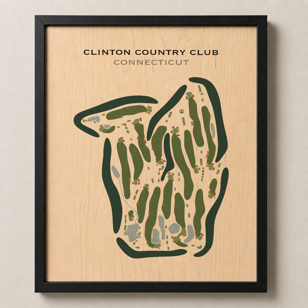 Clinton Country Club, Connecticut - Printed Golf Courses