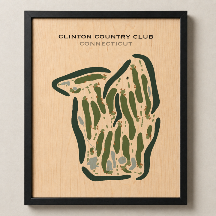 Clinton Country Club, Connecticut - Printed Golf Courses