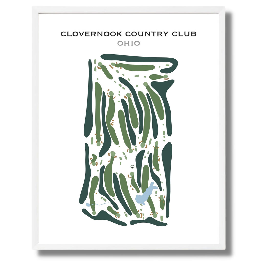 Clovernook Country Club, Ohio - Printed Golf Course