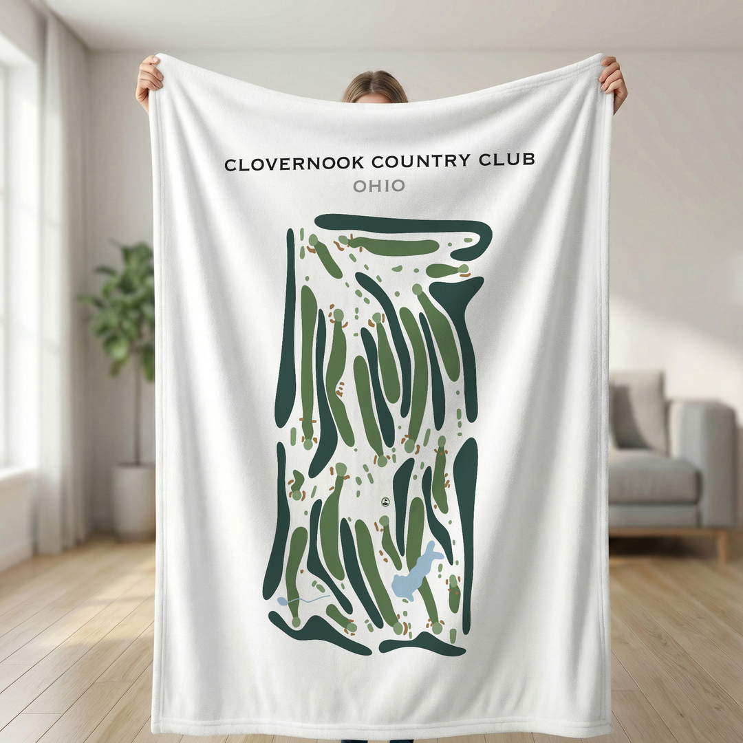 Clovernook Country Club, Ohio - Printed Golf Course