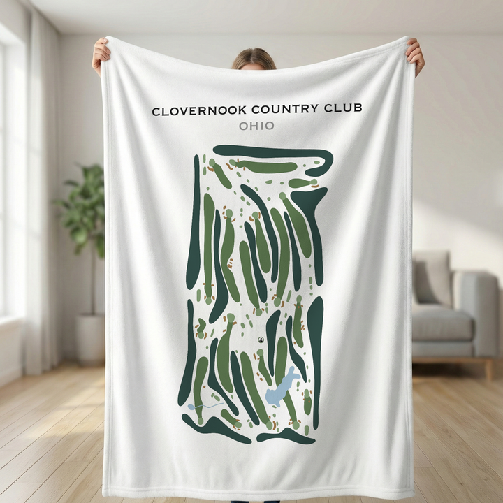 Clovernook Country Club, Ohio - Printed Golf Course