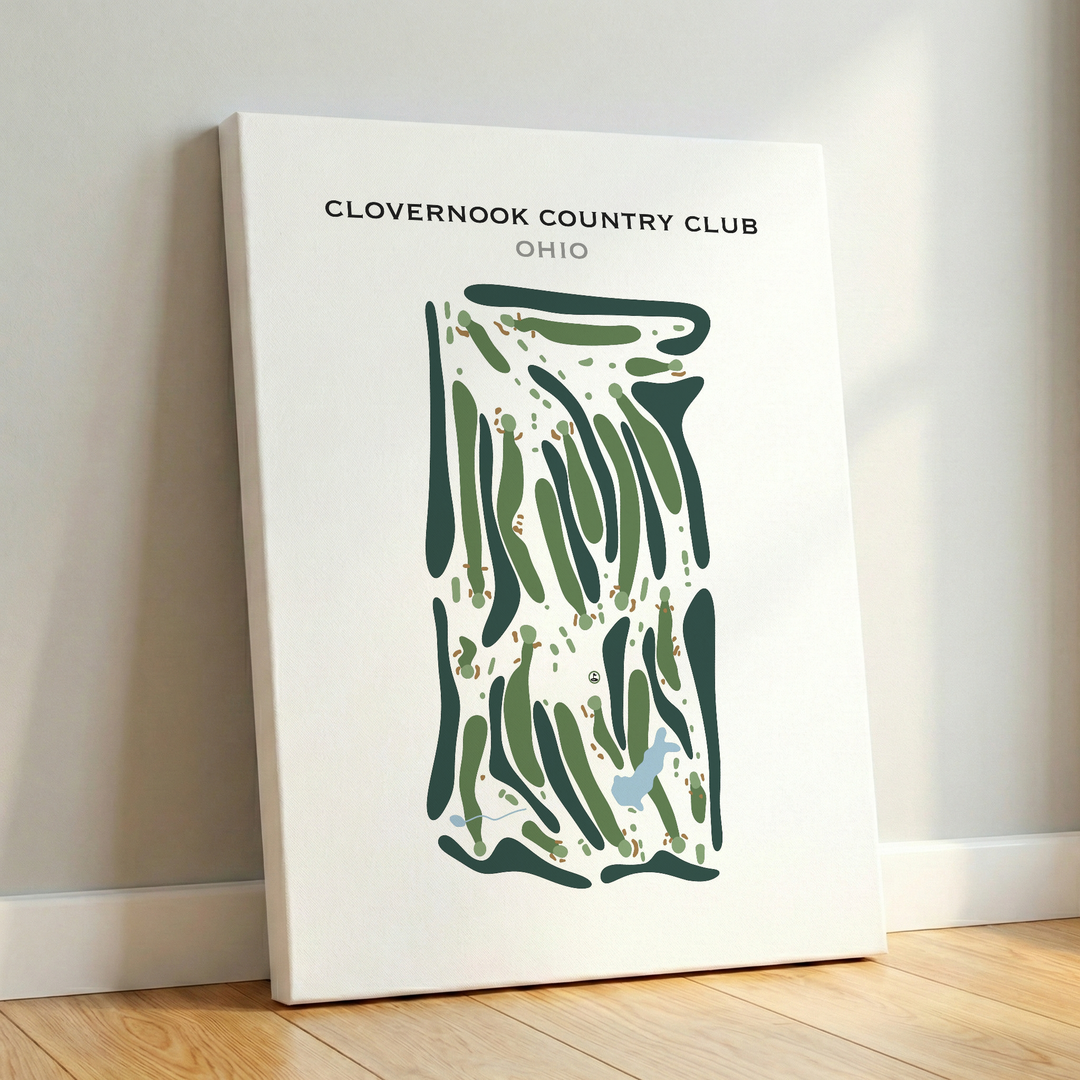 Clovernook Country Club, Ohio - Printed Golf Course