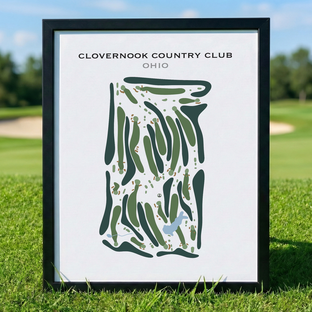 Clovernook Country Club, Ohio - Printed Golf Course