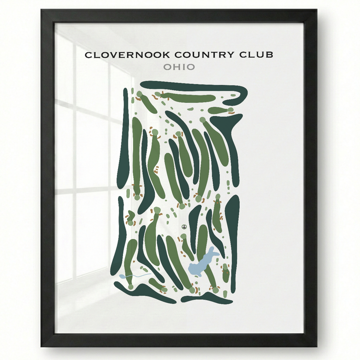 Clovernook Country Club, Ohio - Printed Golf Course