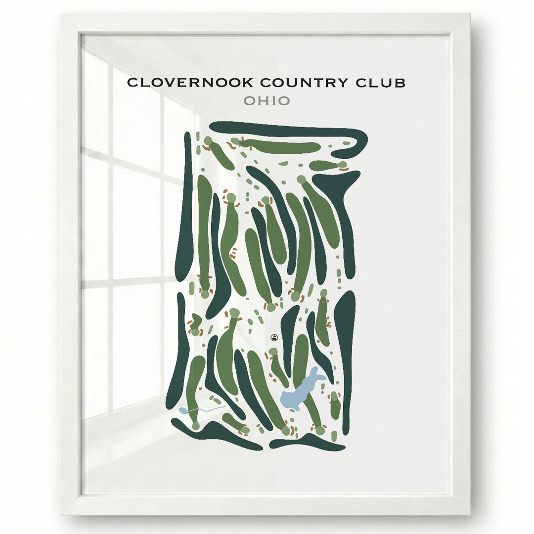 Clovernook Country Club, Ohio - Printed Golf Course