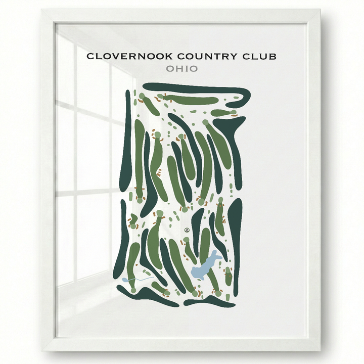 Clovernook Country Club, Ohio - Printed Golf Course