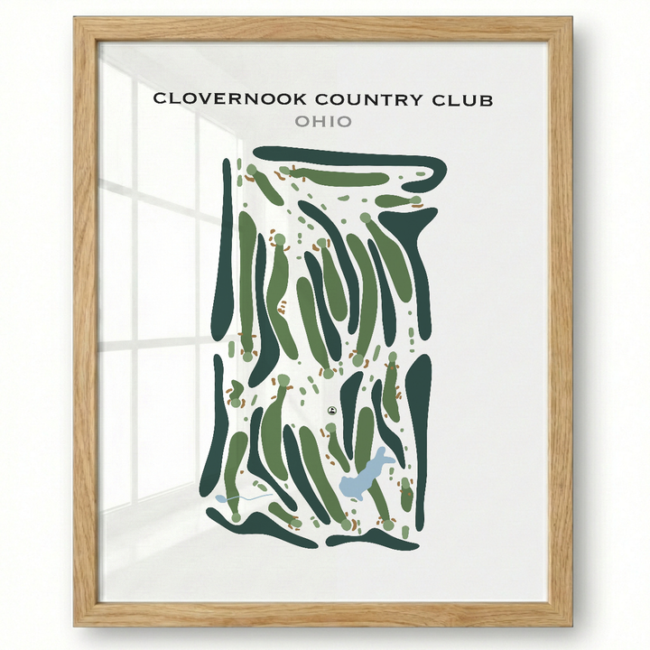 Clovernook Country Club, Ohio - Printed Golf Course