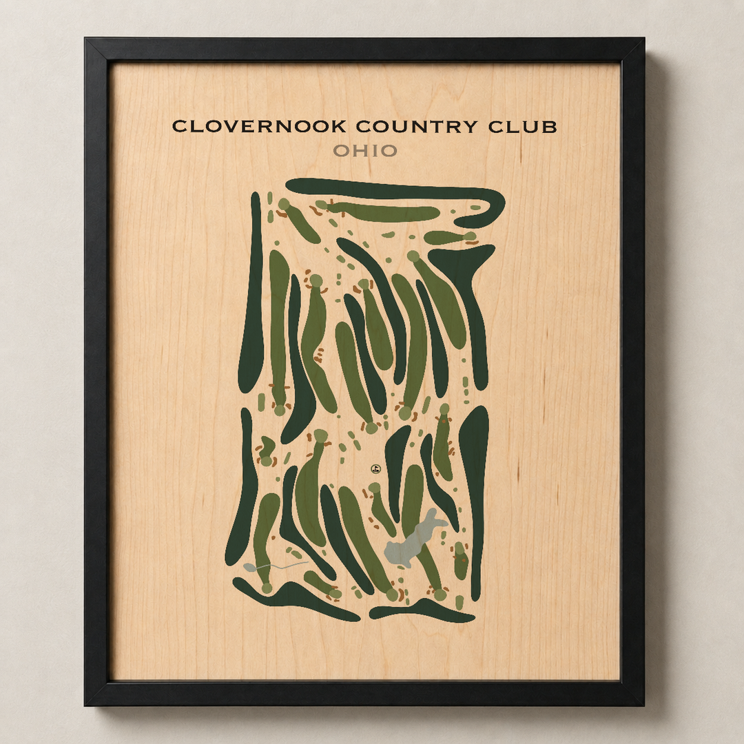 Clovernook Country Club, Ohio - Printed Golf Course