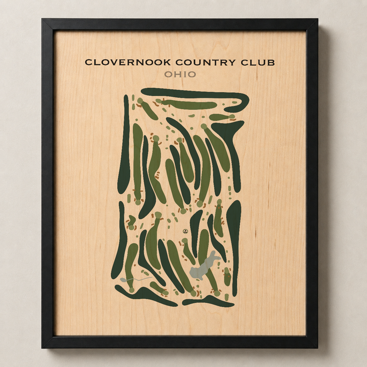 Clovernook Country Club, Ohio - Printed Golf Course