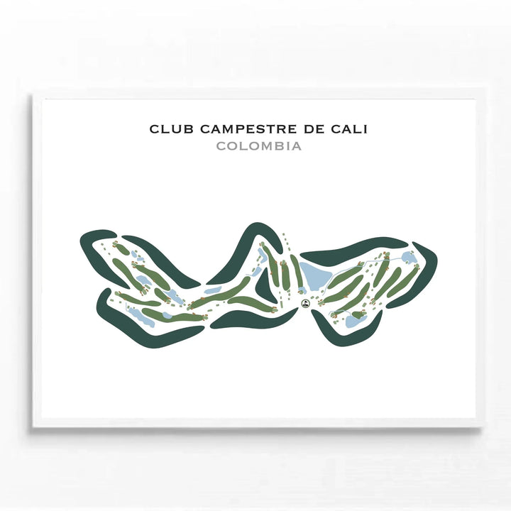 Club Campestre de Cali, Colombia - Printed Golf Courses