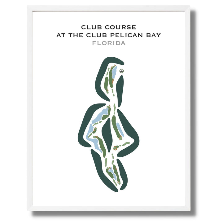 Club Course at The Club Pelican Bay, Florida - Printed Golf Courses