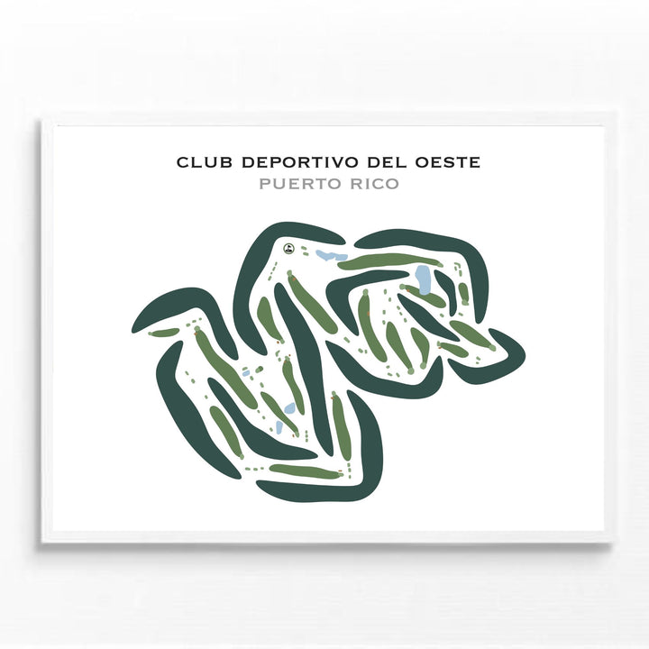 Club Deportivo Del Oeste, Puerto Rico - Printed Golf Courses