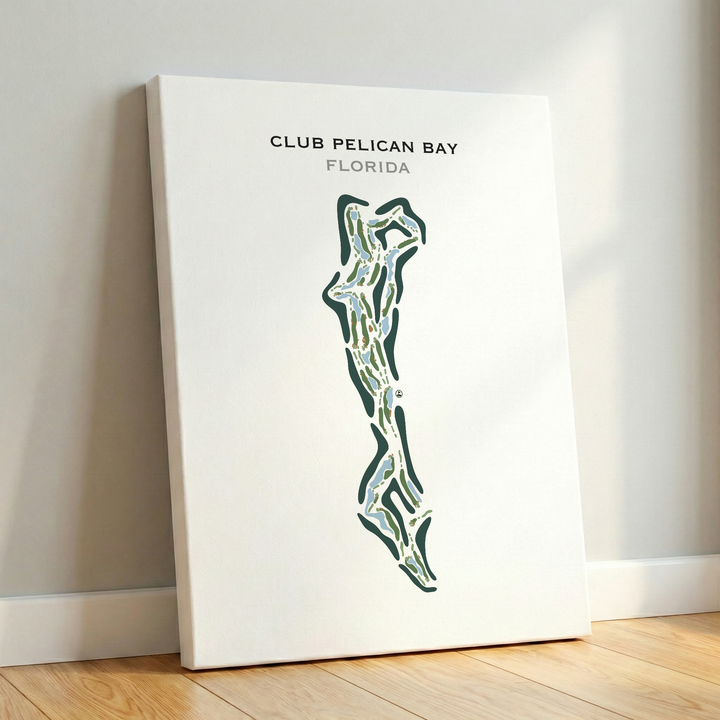 Club Pelican Bay, Florida - Printed Golf Course