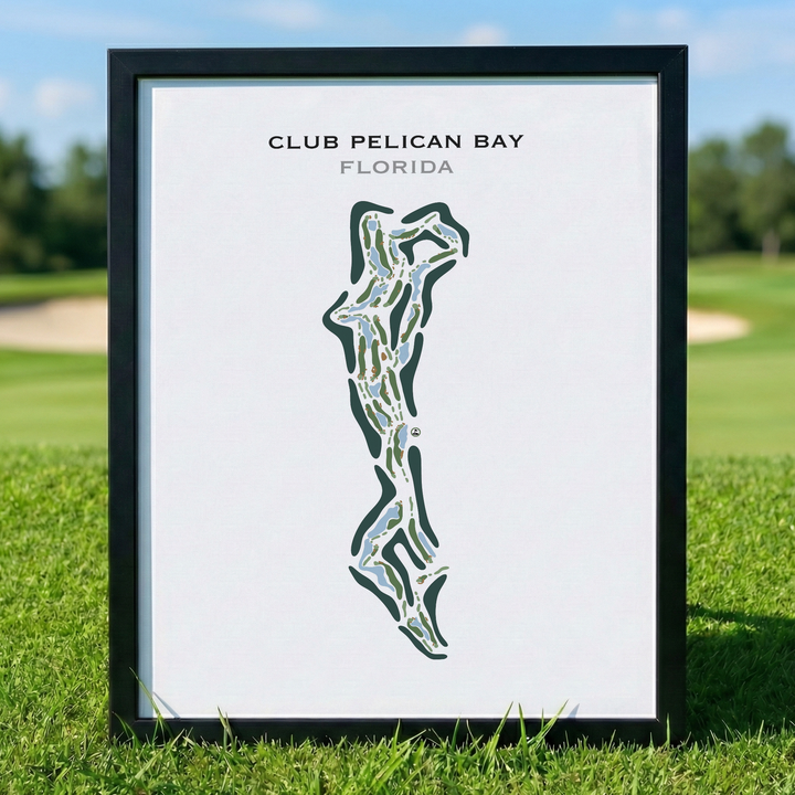 Club Pelican Bay, Florida - Printed Golf Course