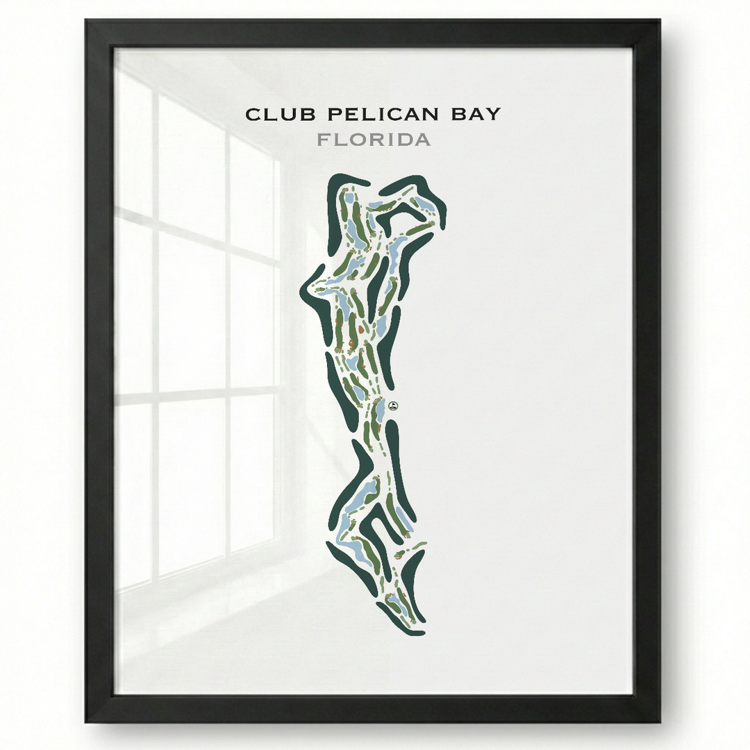 Club Pelican Bay, Florida - Printed Golf Course