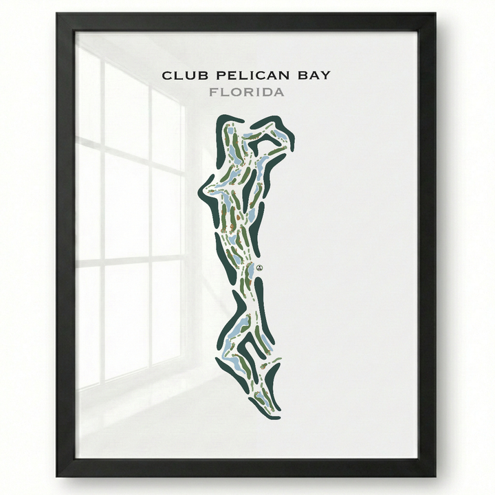 Club Pelican Bay, Florida - Printed Golf Course