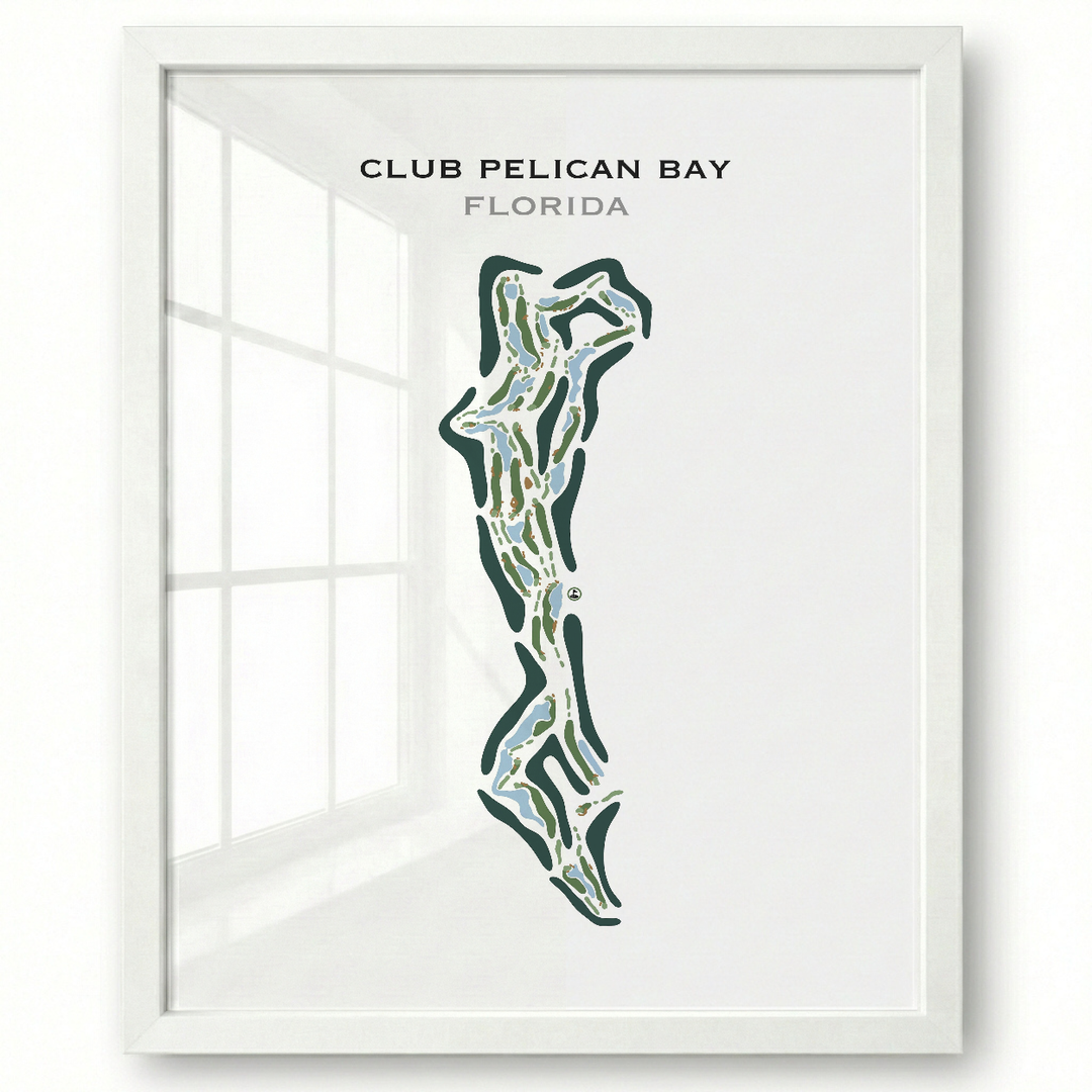 Club Pelican Bay, Florida - Printed Golf Course