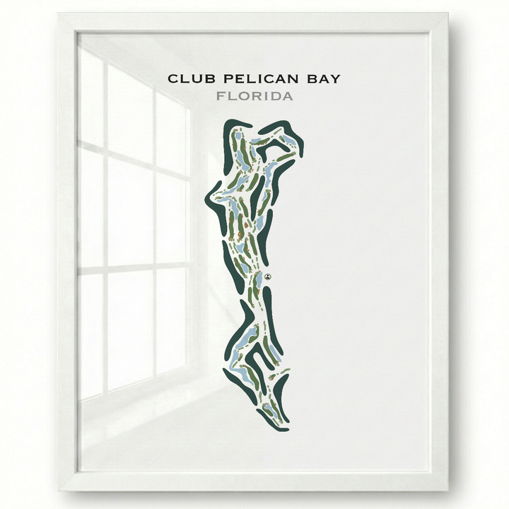 Club Pelican Bay, Florida - Printed Golf Course