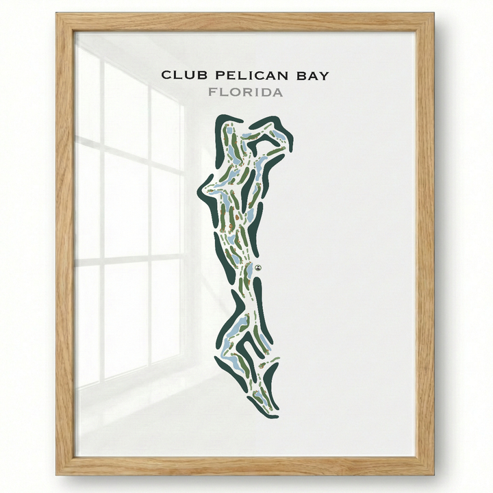 Club Pelican Bay, Florida - Printed Golf Course