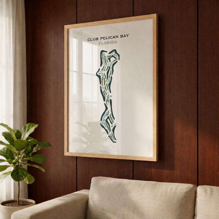 Club Pelican Bay, Florida - Printed Golf Course