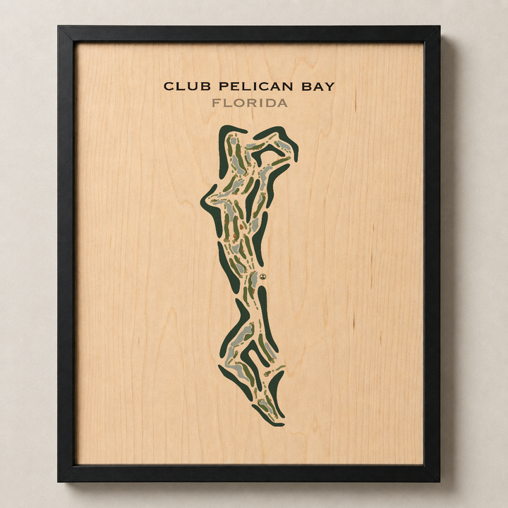 Club Pelican Bay, Florida - Printed Golf Course