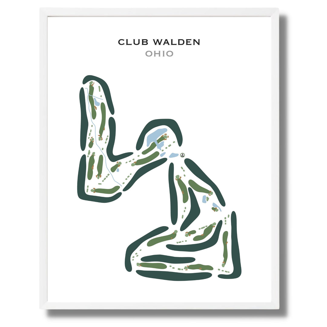 Club Walden, Ohio - Printed Golf Courses