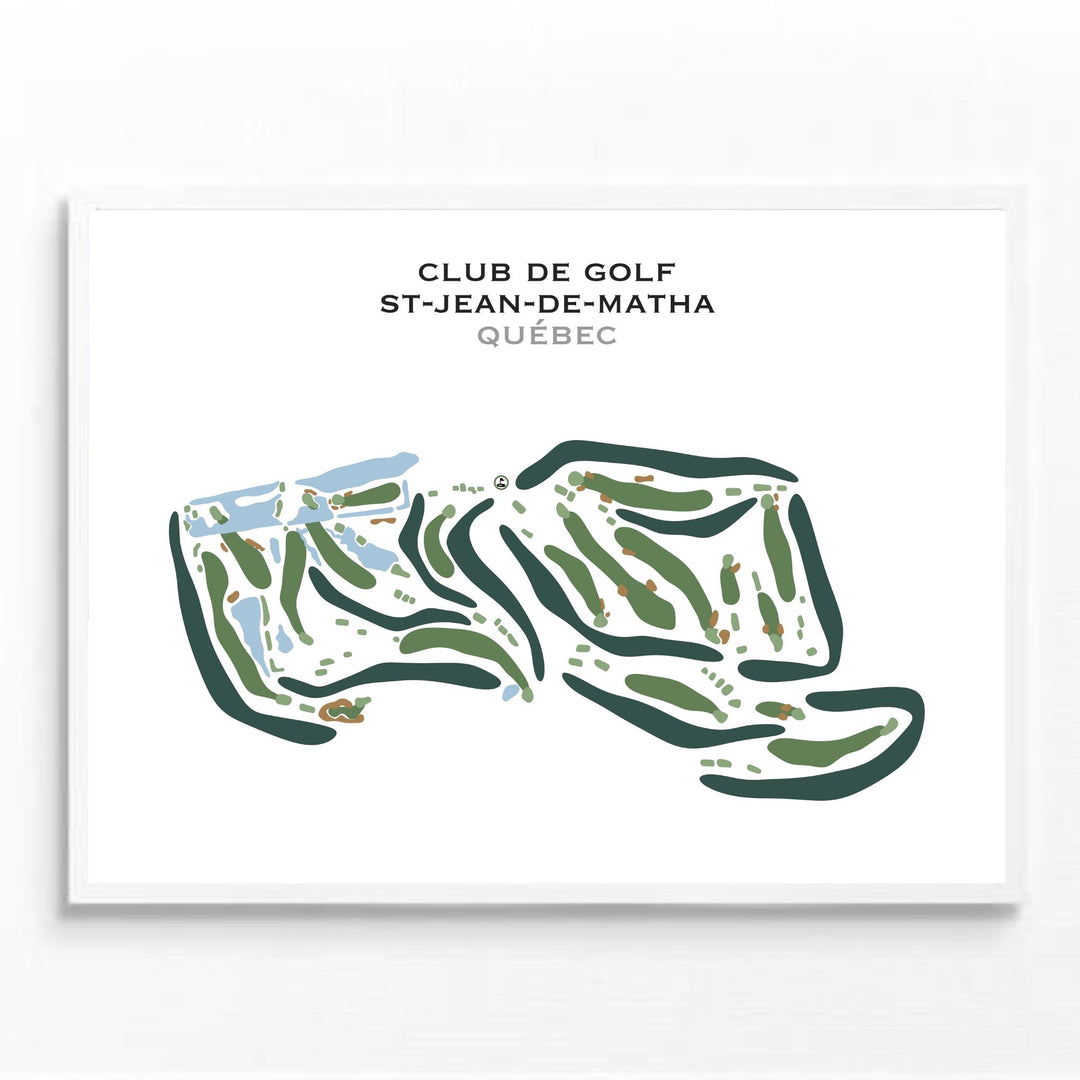 Club de Golf St-Jean-de-Matha, Quebec, Canada - Printed Golf Courses