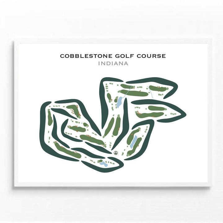 Cobblestone Golf Course, Indiana - Printed Golf Courses