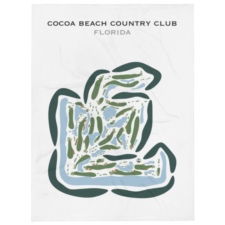 Cocoa Beach Country Club, Florida - Printed Golf Courses