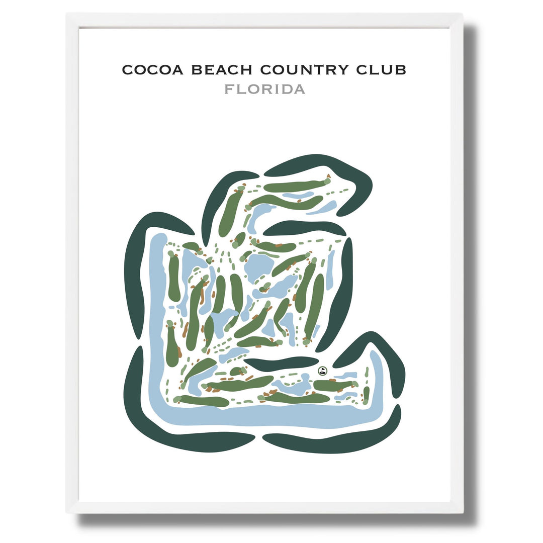 Cocoa Beach Country Club, Florida - Printed Golf Courses