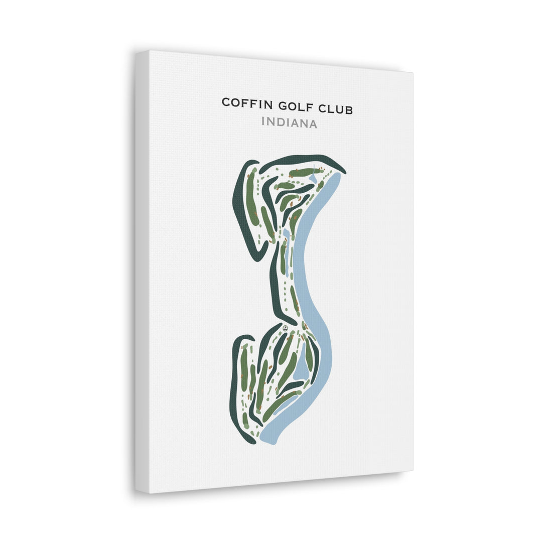 Coffin Golf Club, Indiana - Printed Golf Courses