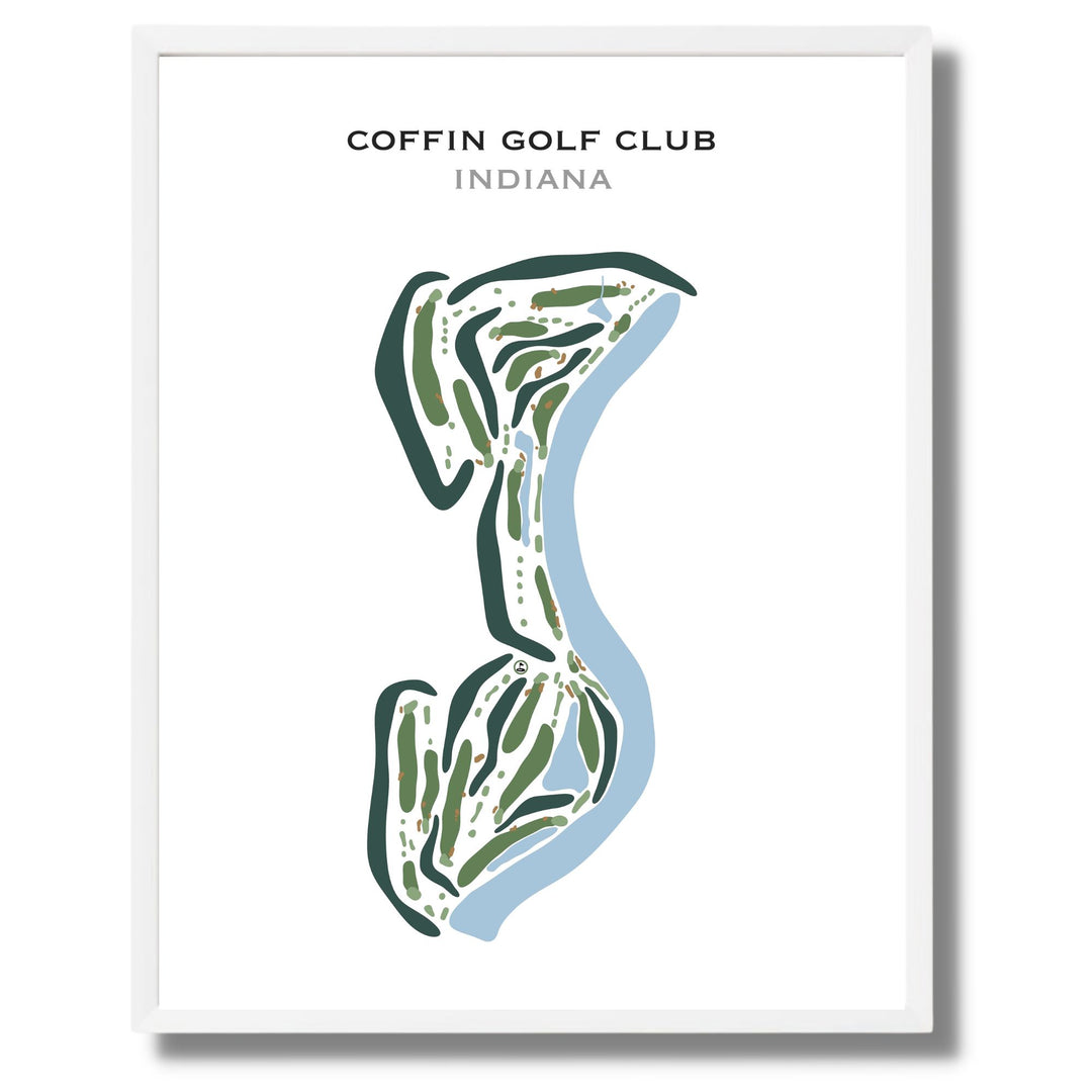 Coffin Golf Club, Indiana - Printed Golf Courses