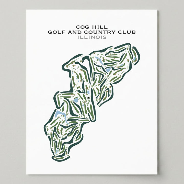 Cog Hill Golf and Country Club, Illinois - Printed Golf Courses