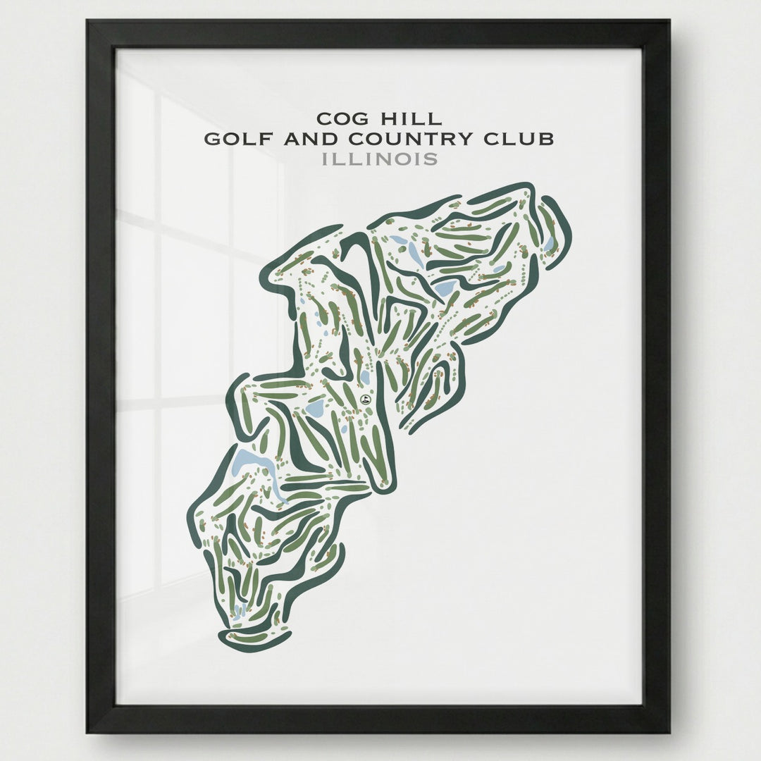 Cog Hill Golf and Country Club, Illinois - Printed Golf Courses
