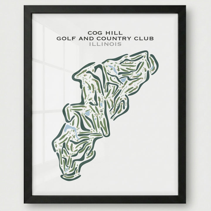 Cog Hill Golf and Country Club, Illinois - Printed Golf Courses