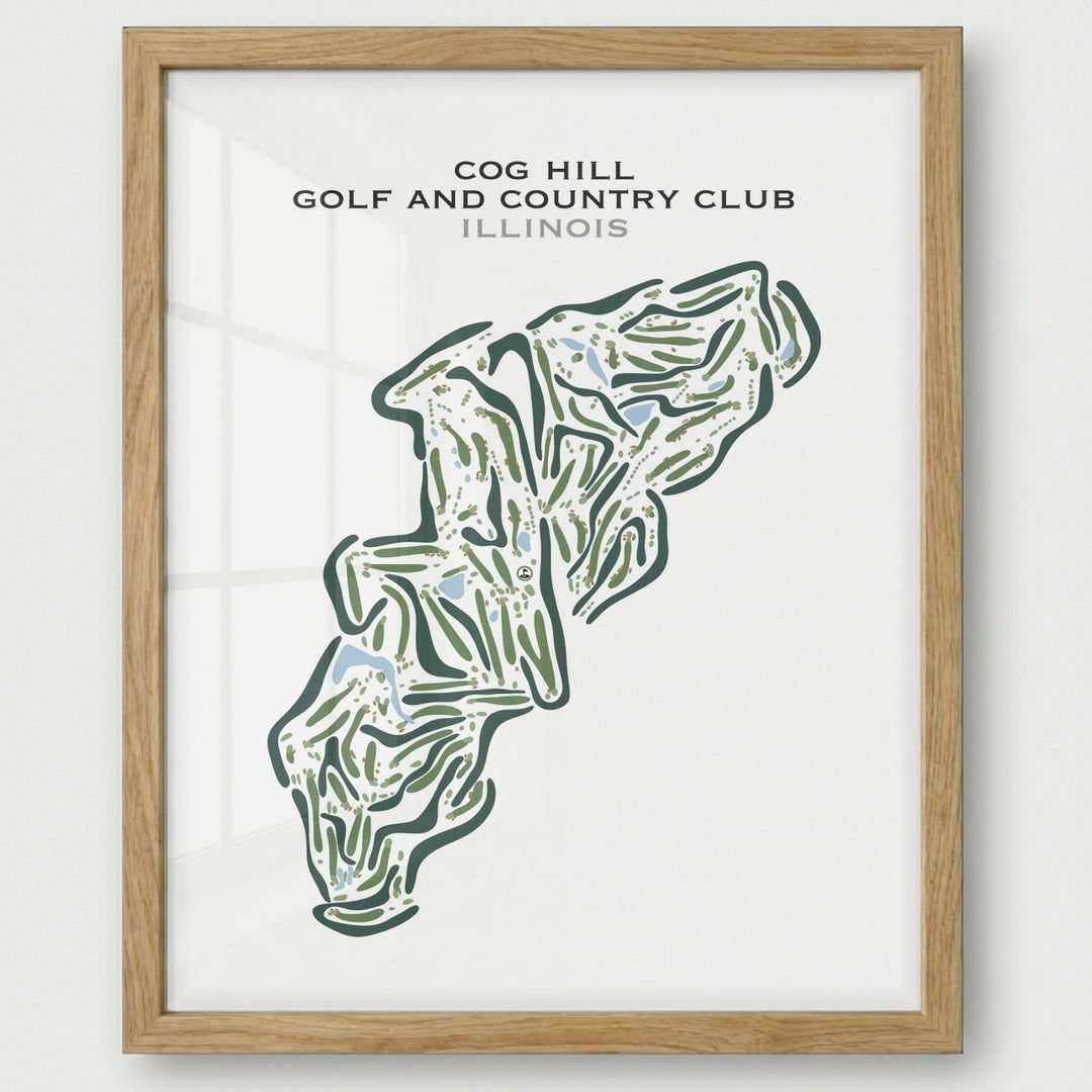 Cog Hill Golf and Country Club, Illinois - Printed Golf Courses