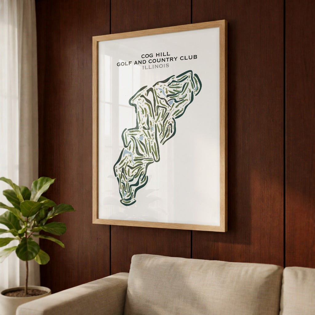 Cog Hill Golf and Country Club, Illinois - Printed Golf Courses