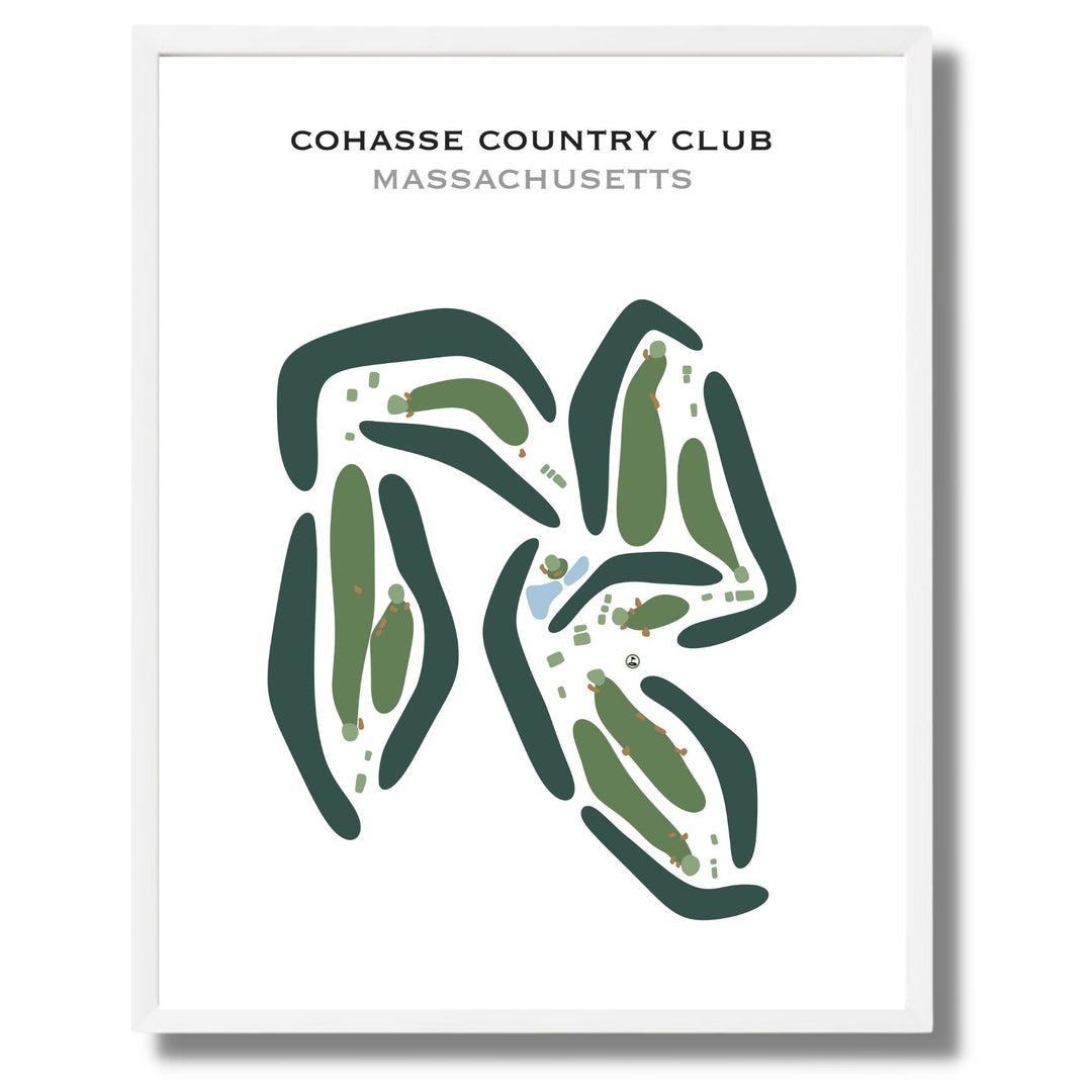 Cohasse Country Club, Massachusetts - Printed Golf Courses