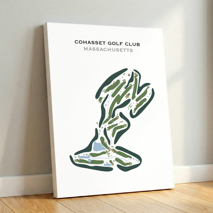 Cohasset Golf Club, Massachusetts - Printed Golf Course