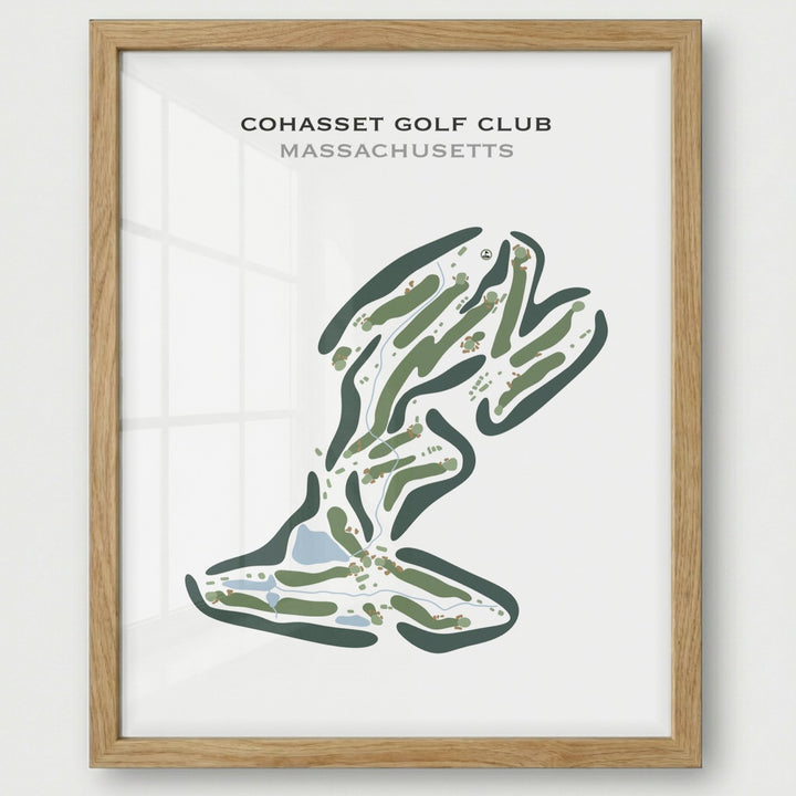 Cohasset Golf Club, Massachusetts - Printed Golf Course
