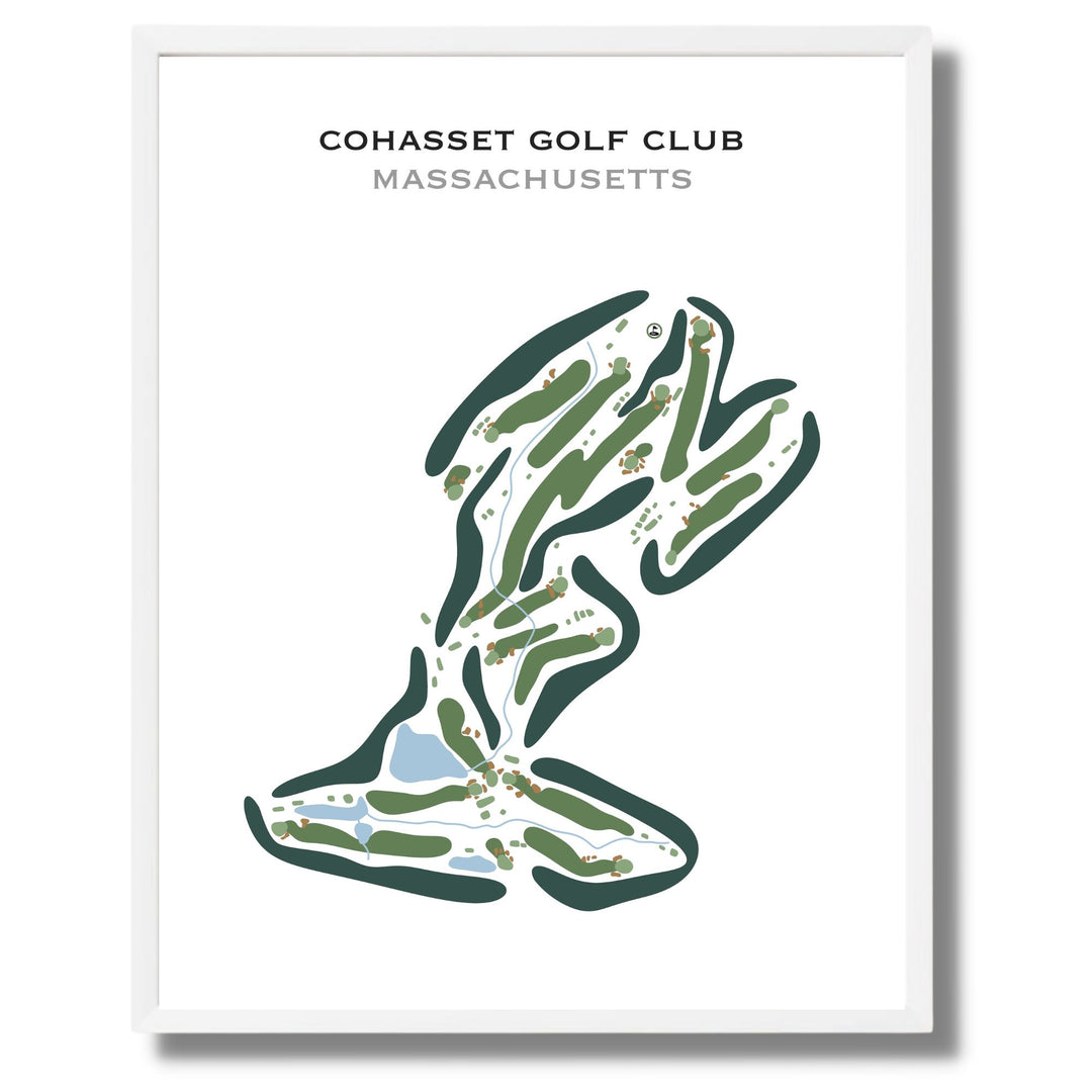 Cohasset Golf Club, Massachusetts - Printed Golf Course