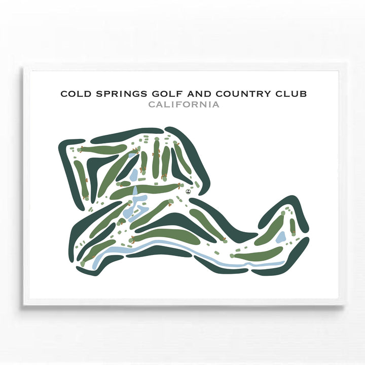 Cold Springs Golf Country Club, California - Printed Golf Courses