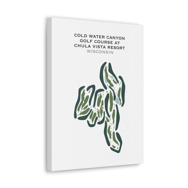 Cold Water Canyon Golf Course at Chula Vista Resort, Wisconsin - Printed Golf Courses