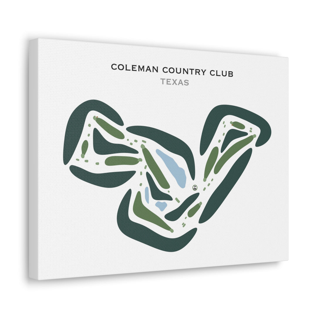 Coleman Country Club, Texas - Printed Golf Courses