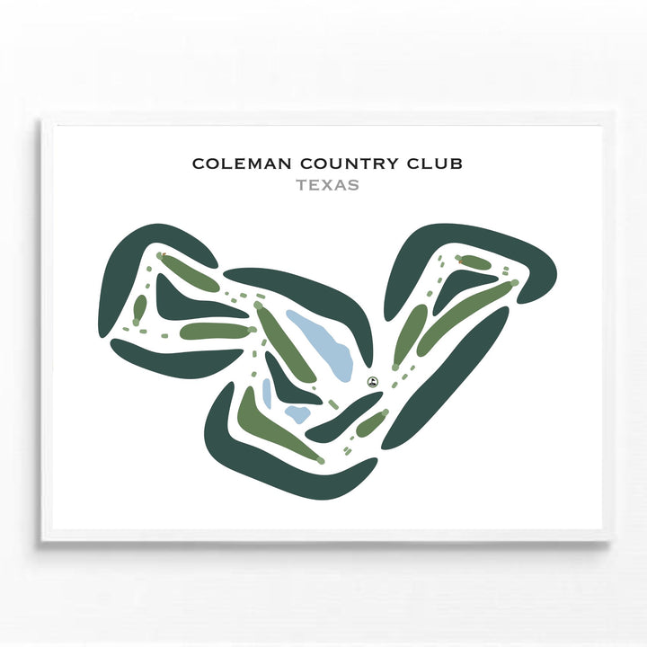 Coleman Country Club, Texas - Printed Golf Courses