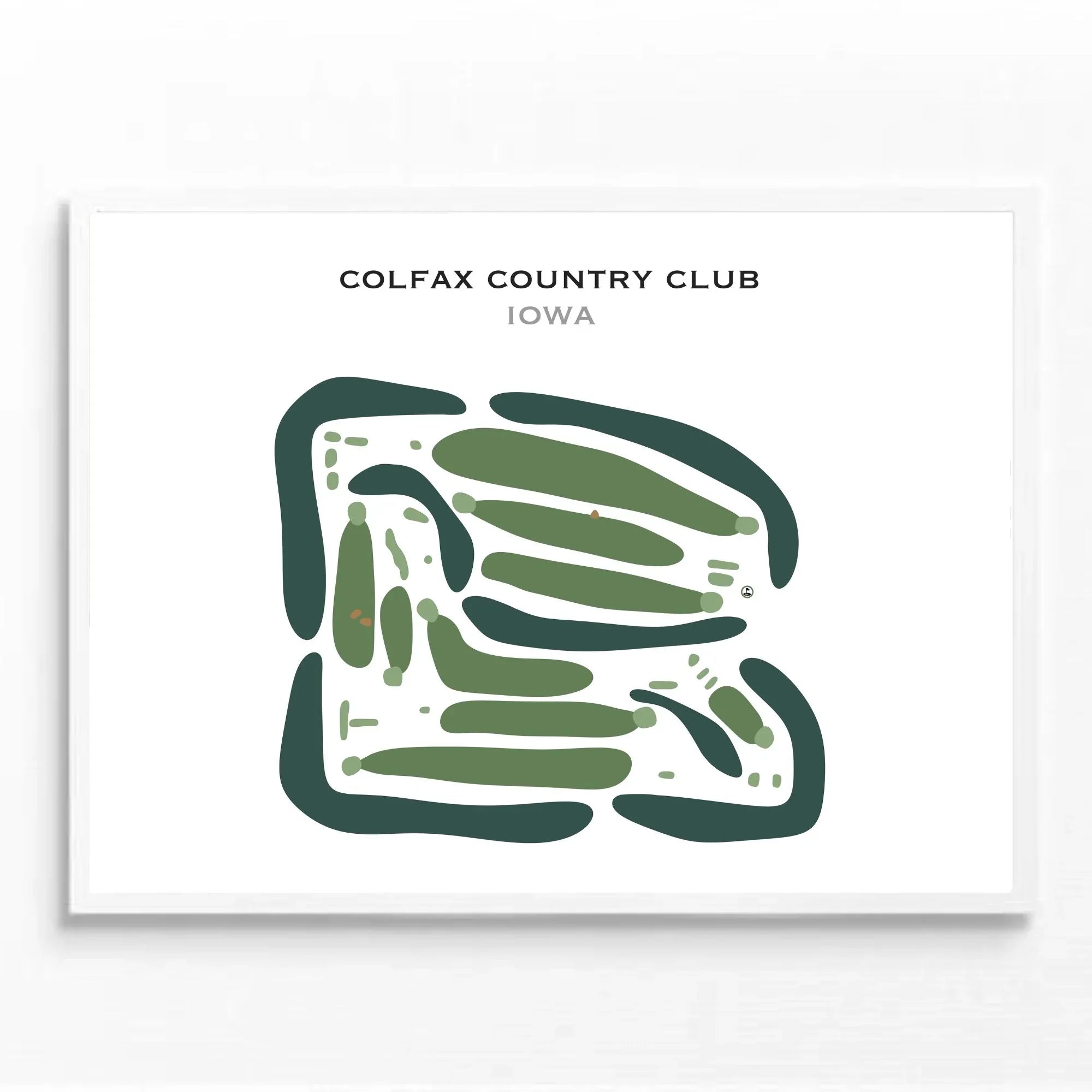 Buy the best printed golf course Colfax Country Club, Iowa Golf