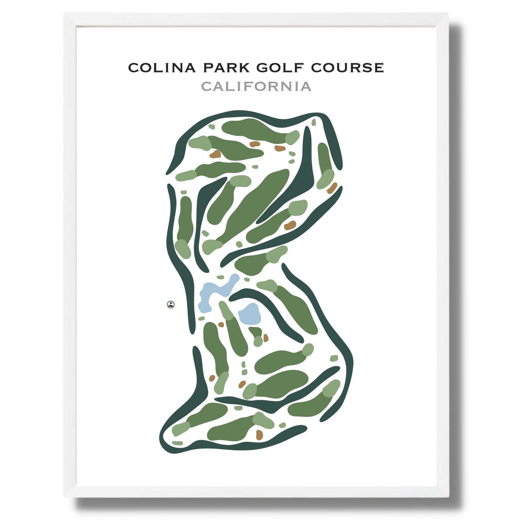 Colina Park Golf Course, California - Printed Golf Courses - Golf Course Prints